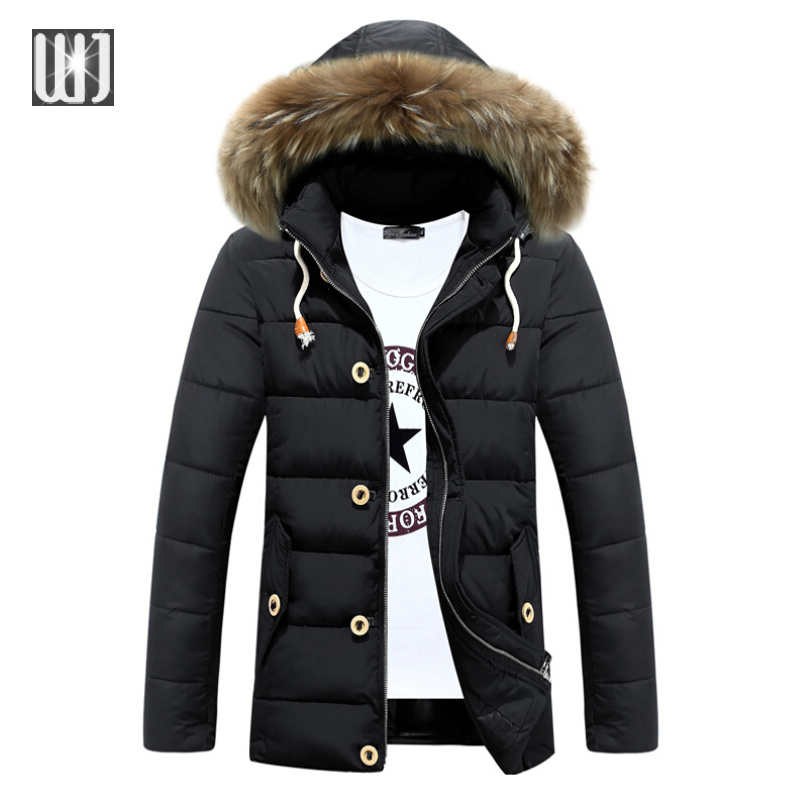 2016 New Arrival Winter Jacket Men Snow Plus Size 3XL Detachable-Hood Men Down Jackets And Coats Parkas Overcoat Slim Outwear
