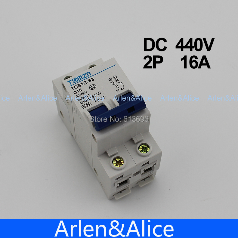 2P 16A DC 440V  Circuit breaker MCB for PV