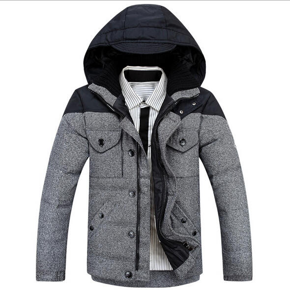 Free Shipping 2015 New Down Jacket Top Brand Man s Jackets Fashion Cold And Warm Men