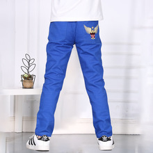 2016 new spring children’s clothing fashion embroidery children’s casual trousers boys high quality pants