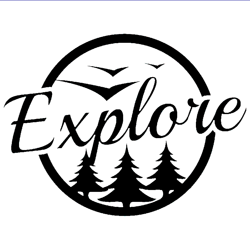 Explore Decal Travel Adventure Outdoors Car Window Laptop Sticker Hiking Camping