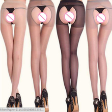 Sexy Women Stockings Tights Sheer Open File Crotch Thin Stockings Sheer Elastic Pantyhose Stockings EroticWomen Lingerie