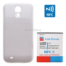 Link Dream High Quality 6000mAh Mobile Phone Battery with NFC Cover Back Door for Samsung Galaxy