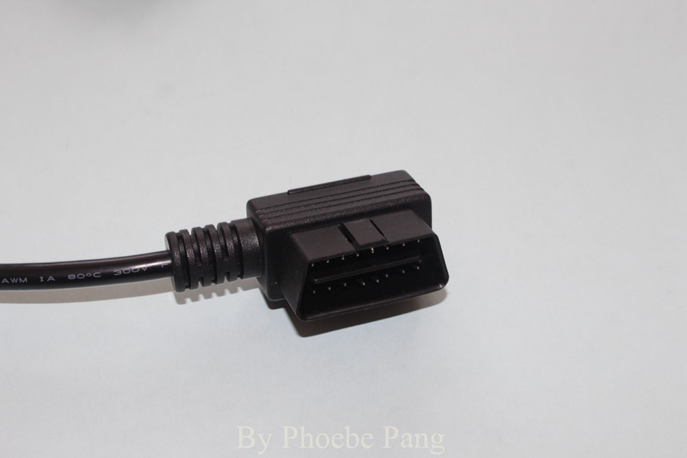2015 New Design OBD 2 OBD OBDII OBD-II OBD2 M to 4F Right Angle 16 Pin Extension Male to 4 Female Connector Cable (5)