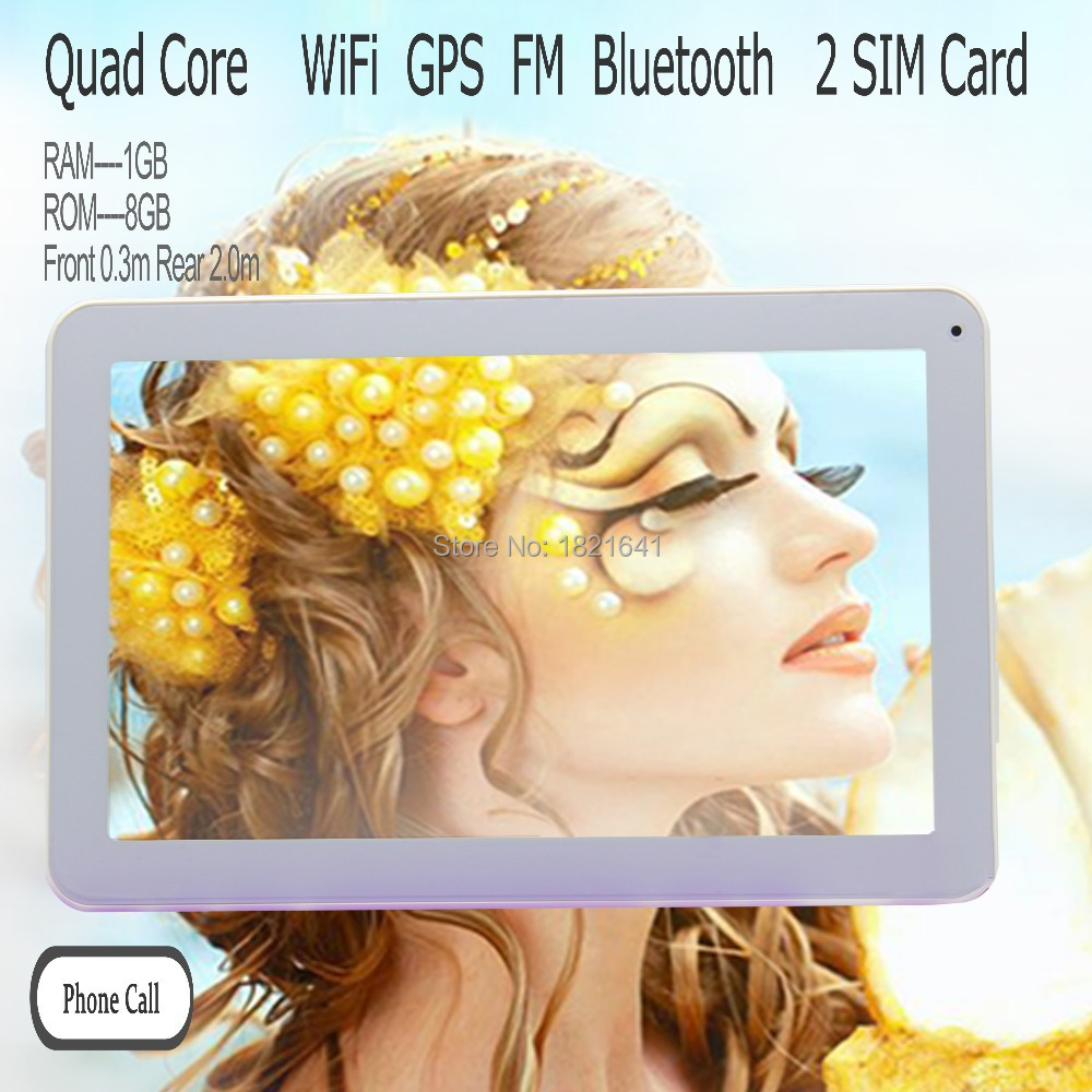 10inch Quad Core Android4 4 Tablets pc Wifi 2G 3G Phone call 1280 800 IPS LCD