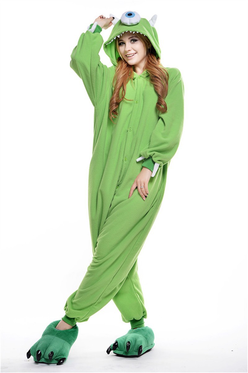 Unisex Adult Pajamas Cosplay Costume Animal Onesie Sleepwear Suit MONOCULAR