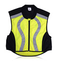 Motorcycle Car Reflective Safety Clothing High Visibility Safety Reflective Hi Viz Vest Warning Coat Reflect Stripes