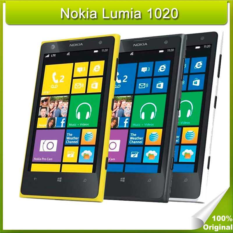 Nokia Lumia 1020 Original Mobile Phone 4 5 inch Touchscreen Dual core 1 5GHz 2GB RAM