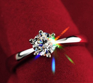 Wholesale 100 Pure S925 Sterling Silver Elegant Bride Wedding CZ diamond Ring TOP quality Fine Jewelry