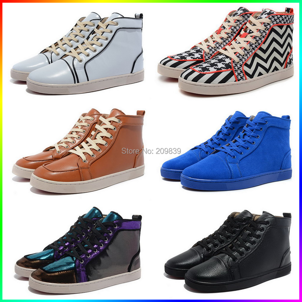 Fashion Red Bottoms Cheap Name Brand Noble Casual Shoes For Men High Quality 10 Colors-in Men&#39;s ...