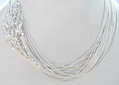 2014 Christmas gift sale Special Offers Wholesale Jewelry Fashion Jewelry 925 Silver 2MM snake Chain Necklace