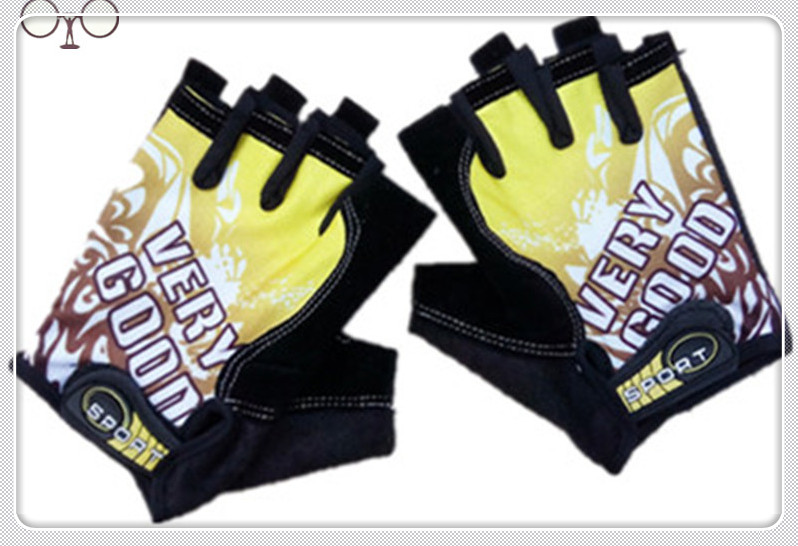 Fashion Sport gloves Half finger mittens fingerless men women glove Exercise half finger luva fitness male