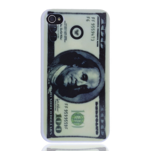 lureme brand Classical US Currency Printing Phone Case for apple iphone 4 or 4s for American