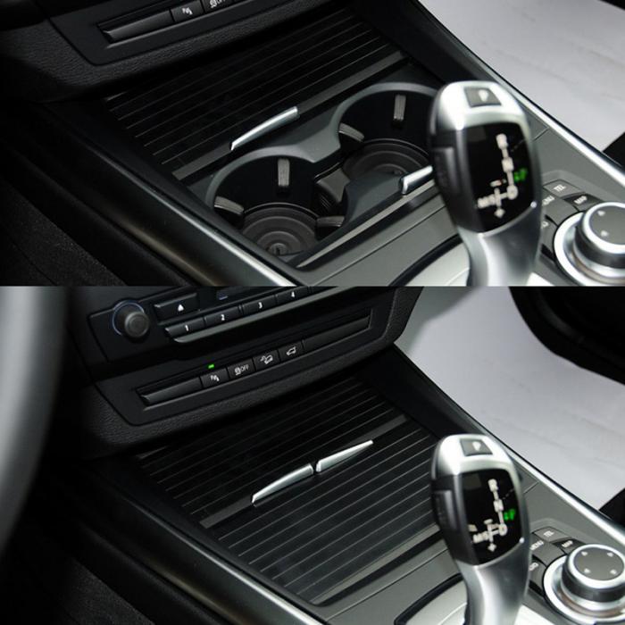 Hot 1 Set Center Console Roller Blind Cover Assembly for BMW X5 X6 E70 E71 2007 2014 Car Styling