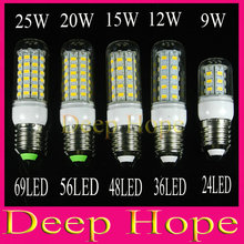 E27 Led Lamps SMD5730 110V 4W 5W 6W 7W 9W  LED Lights E27 Led Bulb Chandelier Candle Lighting 1PCS/Lot