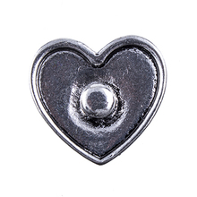 NSB2545 Hot Sale 2Colors 18mm Snap Jewelry Button For Bracelet Necklace 2015 Fashion DIY Love Heart