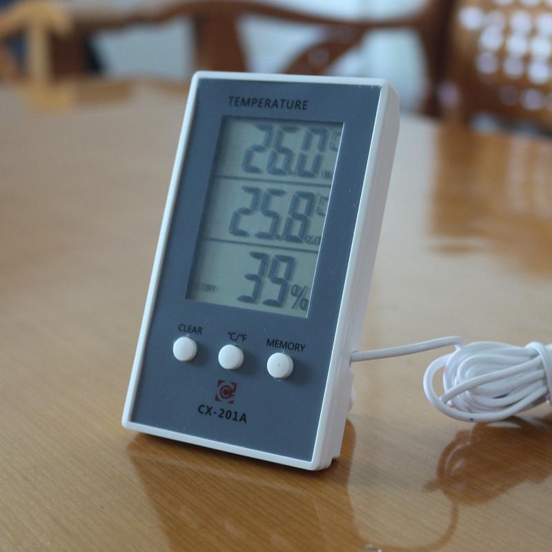 New LCD Digital Thermometer Hygrometer In/Out Temperature meter Indoor Humidity Meter with temperature sensor