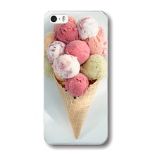 For iphone 4 4s Artistic Color Drawing Hot Dessert Ice Cream Macarons Styles Sweet Hard Cover