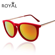 New 2015 Round Sunglasses Women Velvet sunglasses Vintage Keyhole Glasses Oculos De Sol Retro Sun glass