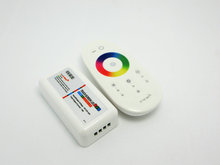 DC12 24V 18A RGB led controller 2 4G touch screen RF remote control for led strip