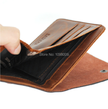 8 style Brown Fashion Short PU Leather Men bifold Wallet Men s Bifold folding Cowhide Wallets