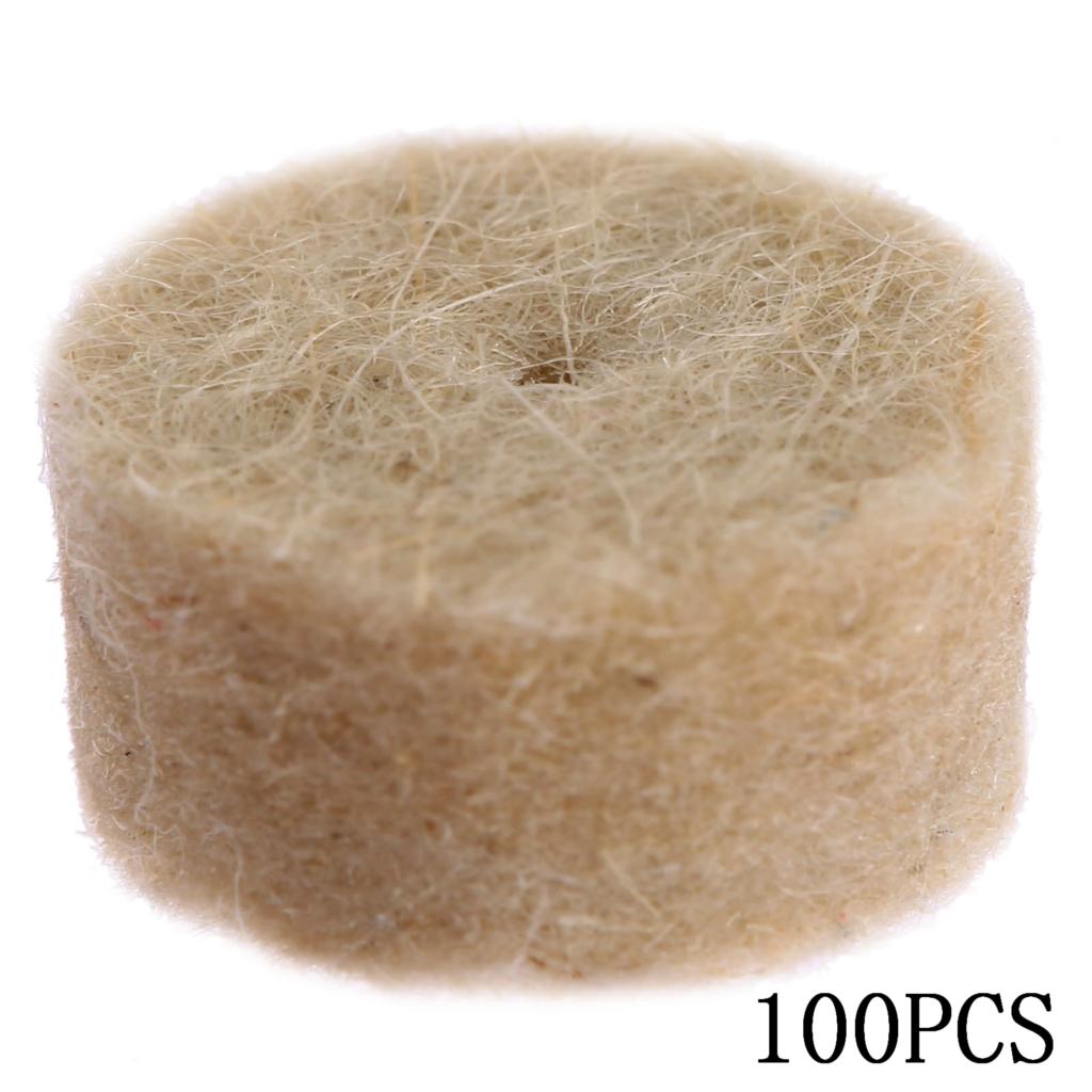Assorted Size 3//4//5//6//8//10//12 mm in Diameter 50 pcs Wool Felt polishing Pads Abrasive Buffing Wheel for dremel Accessories Rotary Tools