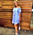 2016 New Arrivals Fashion Summer Sexy Off Shoulder Party Dresses Yellow blue pink Casual Beach Dress