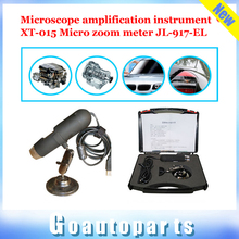 2015 lanzamiento ampliamente utilizado microscopio amplificación génica instrumento XT-015 Micro zoom medidor JL-917-EL microscopio para automóvil