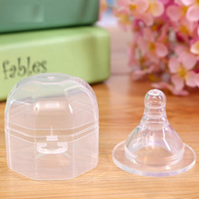 1 pc Novelty Silicone Toddler Teether Care Nipples for Baby Feeding Bottle Clear Standard Hole Baby Pacifier