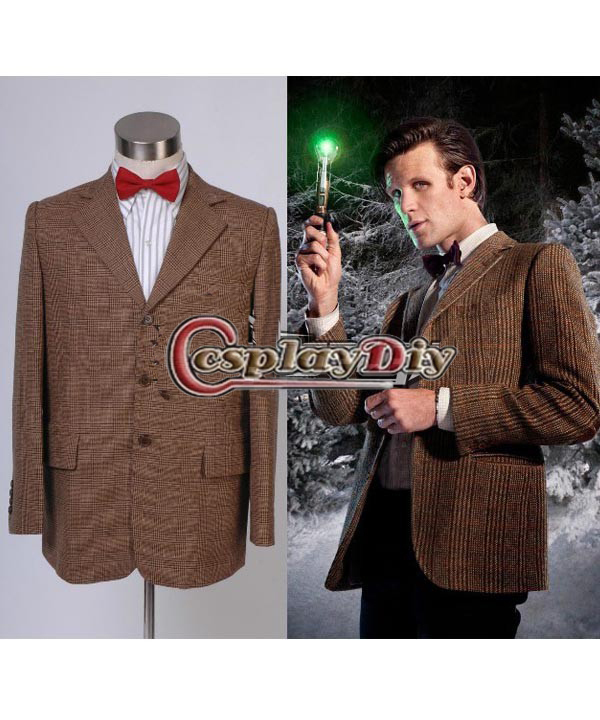 Custom Made Doctor Who Dr. Eleventh 11th Doctor Jacket Costume Coat Who is Doctor Adult Men's Cosplay Costume