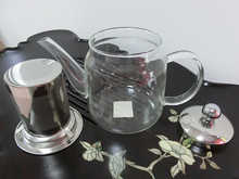 Glass Tea Pot 650ML Flower Coffee Tea Heat Resistant Glass Tea Pot Borosilicate Glass Teapot Kung