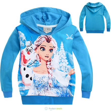 2 4Age Children hoodie Elsa Children Outerwear Coats Brand Cartoon Jackets Autumn Baby Kids Hoodies Boy