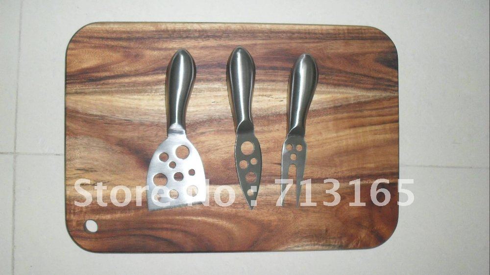 with in set cheese  knife 4pcs wooden set.jpg shipping cutting knife board bulk Free cheese