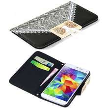 Free Shipping! New Fashion Mobile Phone Accessories Flip Wallet Leather Case Cover for Samsung Galaxy S5 i9600 N7100 N9000