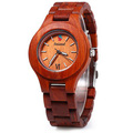 2016 New Fashion Seasonal Male Quartz Watch with Date Display Maple Body Women Wooden Watch for