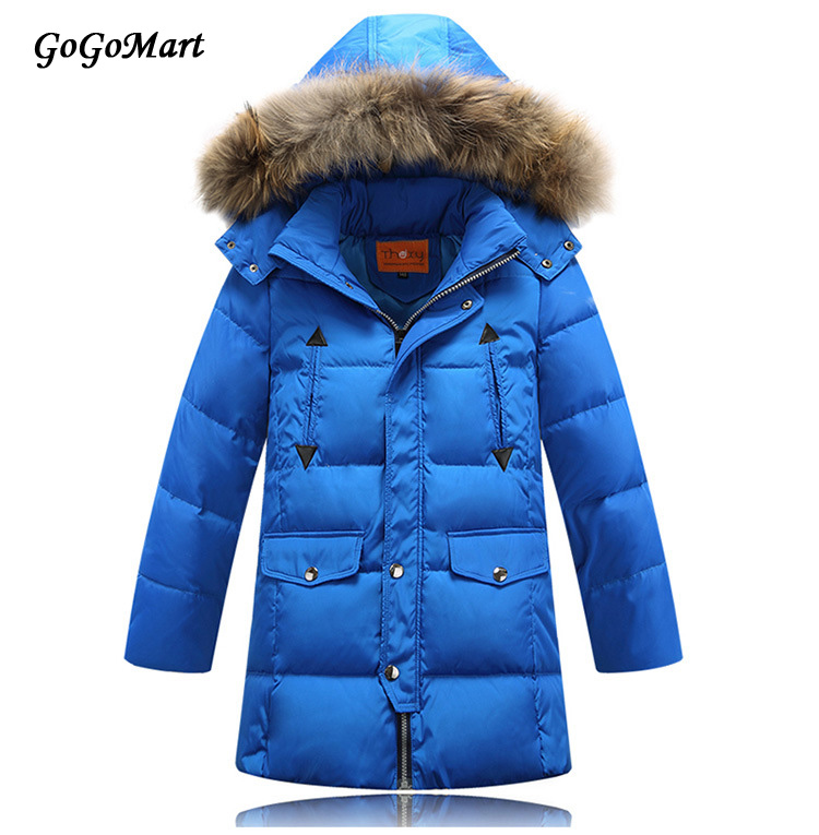 4 Colors New 2015 Casual Kids Winter Jacket Children Fur Hooded Thick Warm Outerwear Baby Boys Winter Coats And Jackets BC085