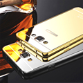 Phone Case For Samsung Galaxy A7 case Aluminum Frame Acrylic Mirror Back Cover Cases For Galaxy