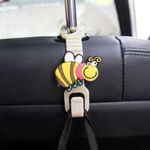Cartoon Animal Style Car Back Seat Headrest Hanger Holder Hook for Bag Purse Cloth Grocer Auto Fastener Car Back Seat Clip Clasp