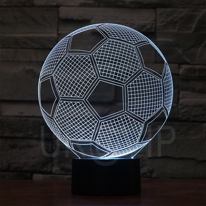 JC-2882 Amazing 3D Illusion led Table Lamp Night Light with football shape (5)