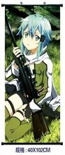 Hot anime Sword Art Online SAO Wall Scroll cosplay Sinon Home Decor Poster G27