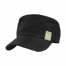 Delicate Summer Style Unisex Flat Roof Military Hat Bush Hat Solid Baseball Field Cap Hot Selling