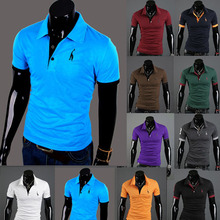 2016 Men Solid polo shirt solid Tops &Tees Dress Shirt Summer Sports polo men Tennis Clothing Cool Tee Camisa Polo Masculina
