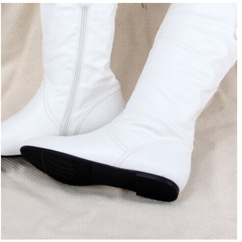 Boots White Teens Flat Boots 36