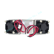 3D Printer Parts UM2 DIY Ultimaker 2 Stainless Steel Dual Fan Bracket With 2 Mini Cooling