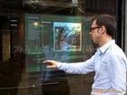 50 inch 6 points transparent Interactive Touch Foil Film, Flexible touch foil film can be laminated onto glass