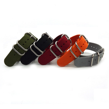Venta caliente alta calidad una sola pieza Nylon ZULU correa de reloj de correa para reloj militar 18 mm 20 mm 22 mm diferentes colores