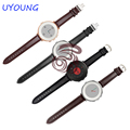 20mm Genuine Leather Watchband For Pebble Time Round Smart Watch High Quality Leather Strap Fine Steel