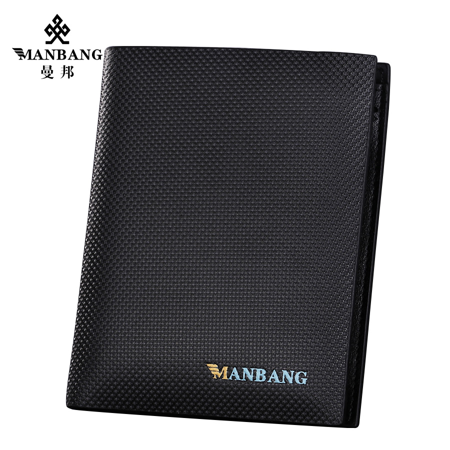 Mambang men short leather wallet genuine imported leather wallet male male bag man card package vertical section