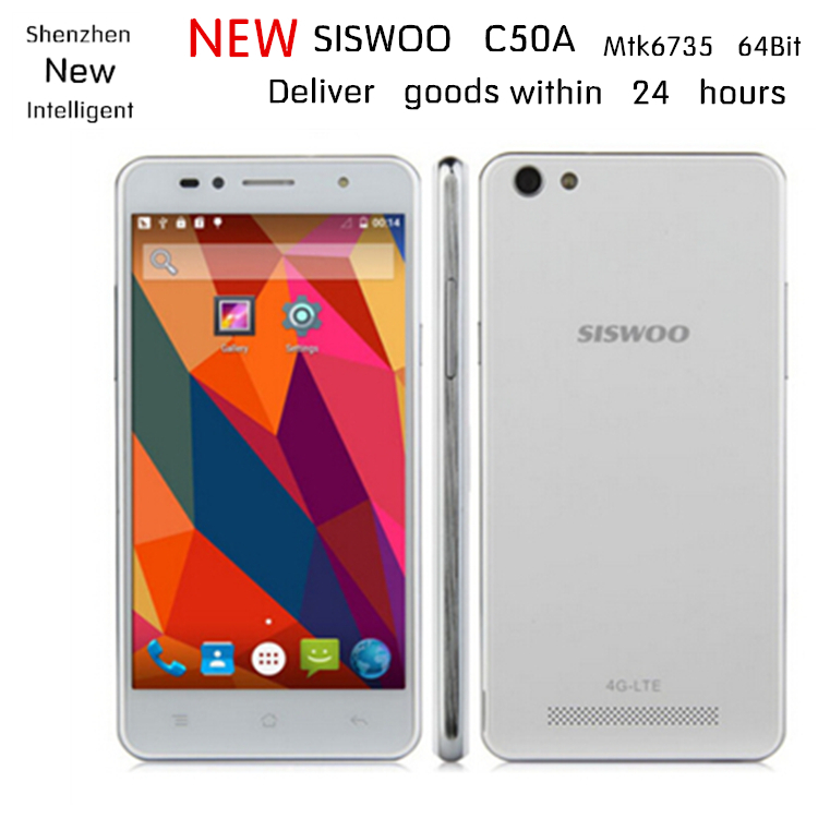 Original SISWOO C50A C50 5 0 HD 4G LTE MTK6735 Quad core smartphone 1GB Ram 8GB