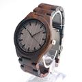 BOBO BIRD Mens Watches All Black Wooden Wristwatches with Wooden Band Wood Watches for Men and
